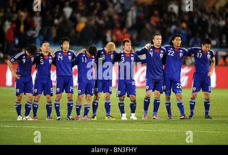 PRETORIA, South Africa - Paraguay players rush to teammates after