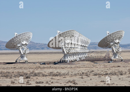 Radio Telescopes in the Very Large Array, New Mexico, USA Stock Photo