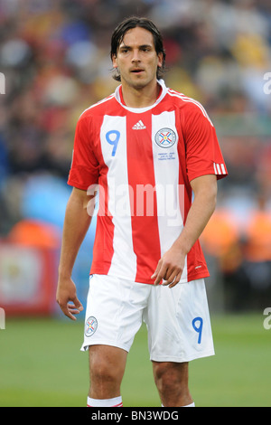 Paraguay's Roque Santa Cruz during the 2010 FIFA World Cup South Africa 1/8  of final Soccer match, Paraguay vs Japan at Loftus Versfeld football  stadium in Pretoria, South Africa on June 29