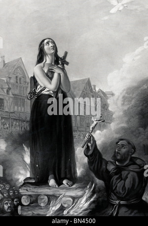 Joan of arc burning at stake Stock Photo - Alamy