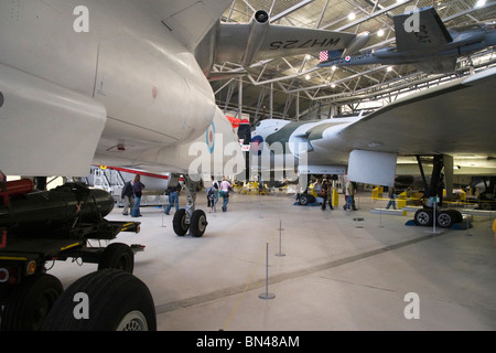 TSR2 and Vulcan Bomber at imperial war museum duxford Stock Photo