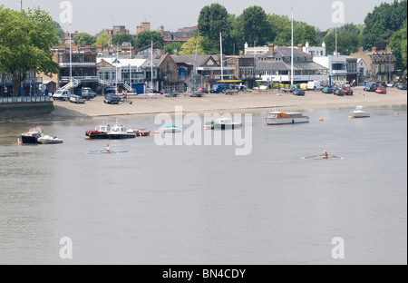 Putney thames river front, London, United Kingdom Stock Photo
