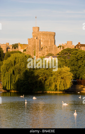 Windsor Castle from across the River Thames, Berkshire, England Stock Photo