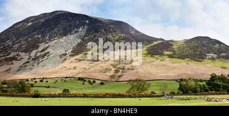 Whiteside mountain from the Lorton Valley, The Lake District, Cumbria, England, UK Stock Photo