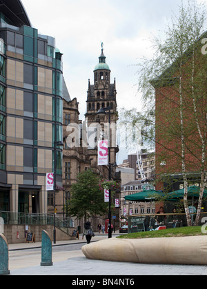 Town Hall and St Paul's Hotel, Sheffield Stock Photo