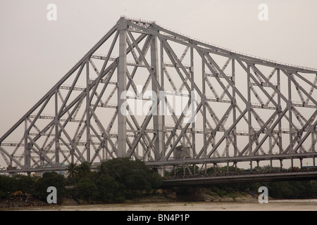 Howrah Bridge now Rabindra Setu  ; Calcutta now Kolkata ; West Bengal ; India Stock Photo