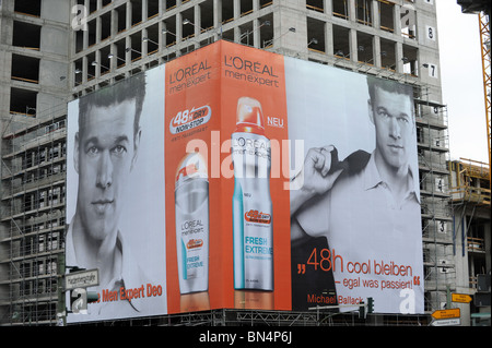 Michael Ballack face advertisng L'Oreal in Berlin Germany Deutschland Europe Stock Photo