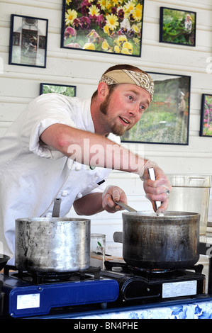 Young Male Chef, Cook Stock Photo