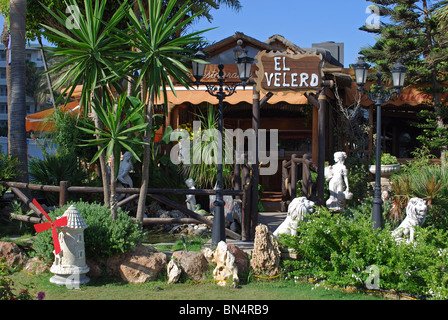 Beach bar (Chiringuito), Torremolinos, Costa del Sol, Malaga Province, Andalucia, Spain, Western Europe. Stock Photo