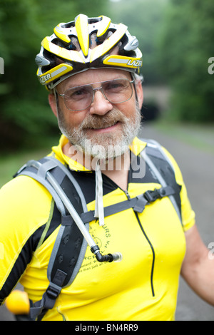 Portrait of biker Murray Shrotenboer. Stock Photo