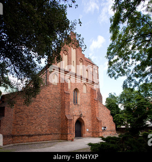 Old restored church of the Visitation of the Virgin Mary in New Town Warsaw in Poland Stock Photo