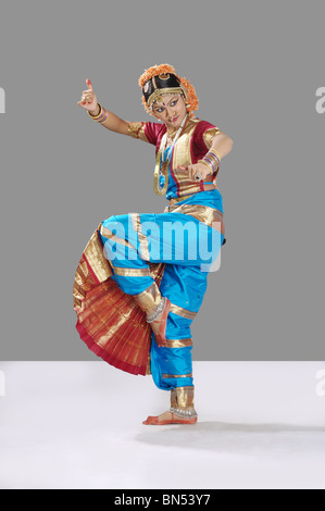 A pose of Lord Shiva a posture in bharat natyam Stock Photo