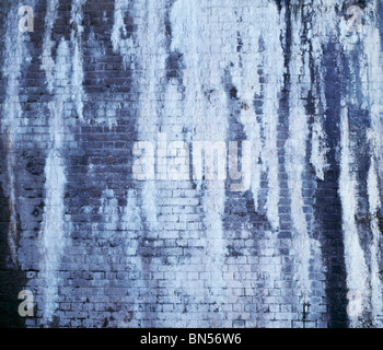 wall with calcium streaks Stock Photo