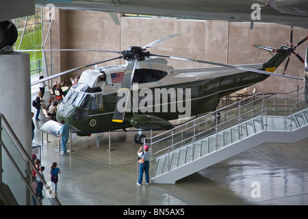 Marine One exhibit at the Ronald Reagan Presidential Library and Museum in Simi Valley, California, United States Stock Photo
