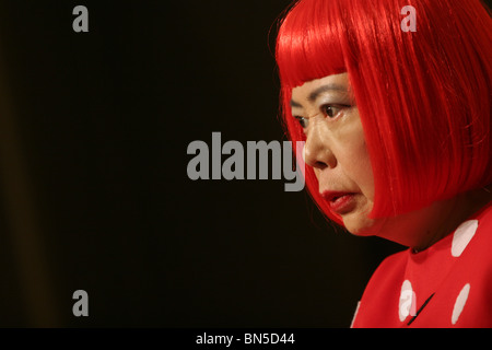 Yayoi Kusama, Japanese artist and laureate of the 2006 Praemium Imperiale art awards, Tokyo, Japan Stock Photo