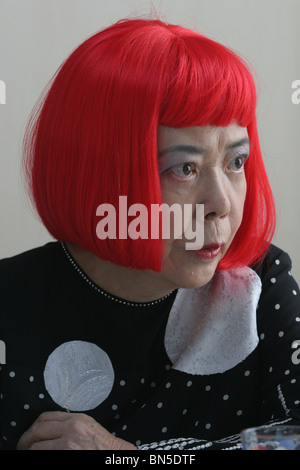 Yayoi Kusama, Japanese artist and laureate of the 2006 Praemium Imperiale art awards, Tokyo, Japan Stock Photo