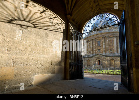 Radliffe Camera from the Old Bodleian Library, Oxford, UK Stock Photo