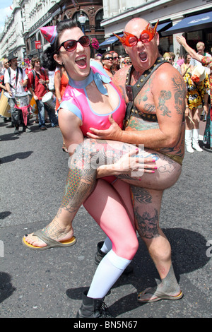 40th Anniversary of Pride - Gay Pride Parade in London, 3rd July 2010 Stock Photo