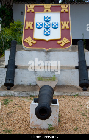 Africa, Benin, Ouidah. Portuguese Museum (aka Musee d'Historie de Ouidah), housed in 18th century fort. Stock Photo
