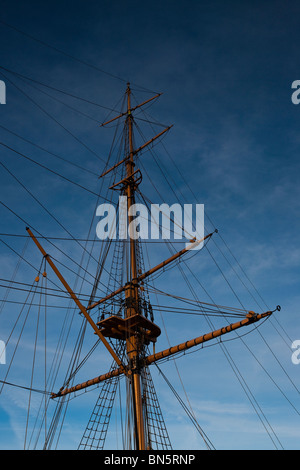 HMS Gannet, Chatham Historic Dockyard, South East, Kent, England, UK Stock Photo