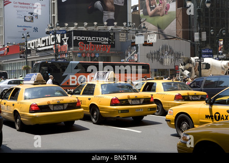 Times Square, 7th Ave, congested with traffic, New York City, USA, 1998  Stock Photo - Alamy