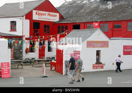 Manx Kipper House in Peel, Isle of Man. Stock Photo