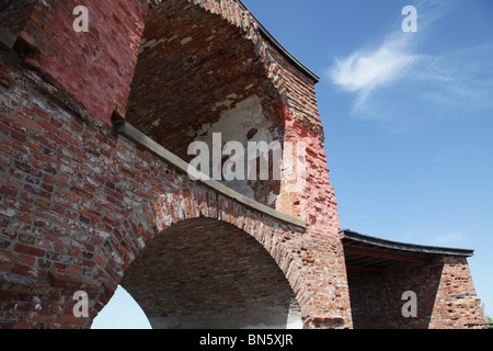 The old Russian fortress Notvikstornet near Bomarsund on the Åland archipelago between Finland and Sweden Stock Photo