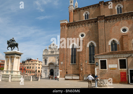 Campo Santi Giovanni e Paolo in Castello, Venice Stock Photo