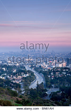 mulholland angeles drive california los scenic overlook alamy