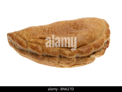 Cornish pasty on white background Stock Photo