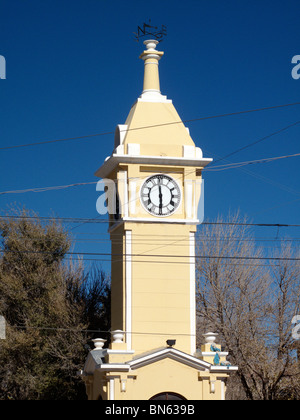Clock tower in the centre of Uyuni near the Salar de Uyuni in Bolivia Stock Photo