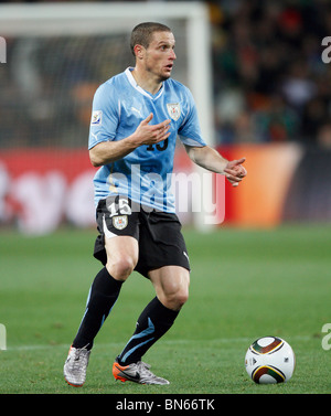 DIEGO PEREZ URUGUAY V GHANA SOCCER CITY JOHANNESBURG SOUTH AFRICA 02 July 2010 Stock Photo