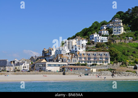 the beach at looe in cornwall, uk Stock Photo