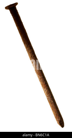 Rusty nail Stock Photo