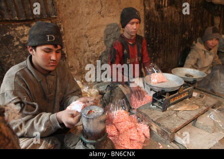 Candy factory in Kabul, Afghanistan Stock Photo