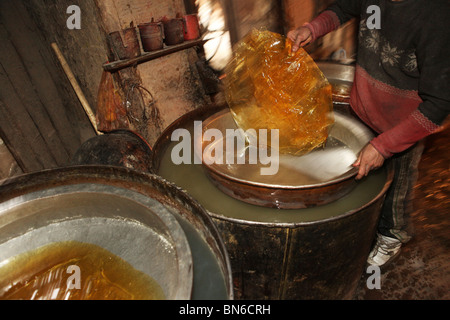 Candy factory in Kabul, Afghanistan Stock Photo