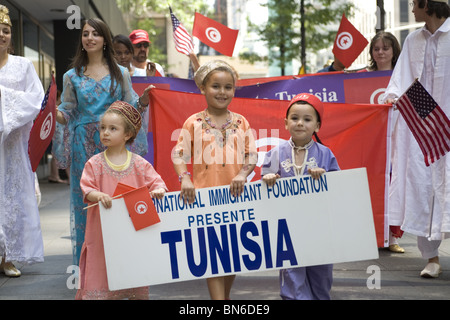 International Immigrants Parade, NYC: Stock Photo