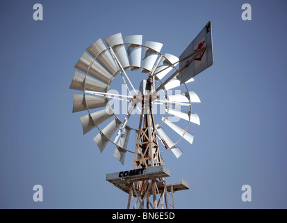 Windmill built by the australian forces in Uruzgan, Afghanistan Stock Photo