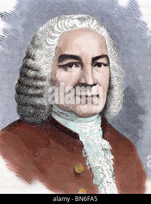 Bach, Johann Sebastian (Eisenach ,1685-Leipzig, 1750). German composer. Stock Photo