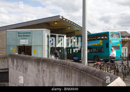 macclesfield town centre high street  cheshire england uk gb Stock Photo