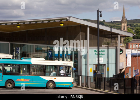 macclesfield town centre high street  cheshire england uk gb Stock Photo