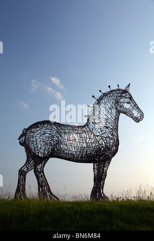 Clydesdale Horse steel sculpture, Heavy Horse by Andy Scott ...