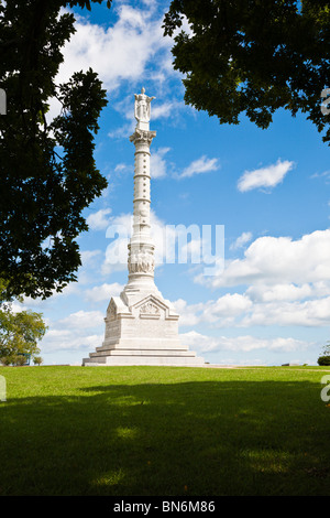 Yorktown, Virginia - Sep 2009 - Victory Monument in Historic Yorktown, Virginia Stock Photo