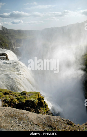 Gullfoss waterfall, Iceland. Stock Photo