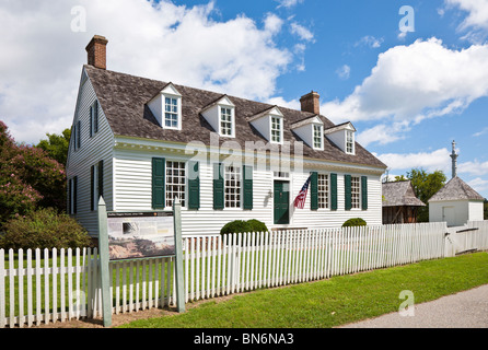 Yorktown, Virginia - Sep 2009 - Historic Dudley Digges house in Yorktown, Virginia Stock Photo