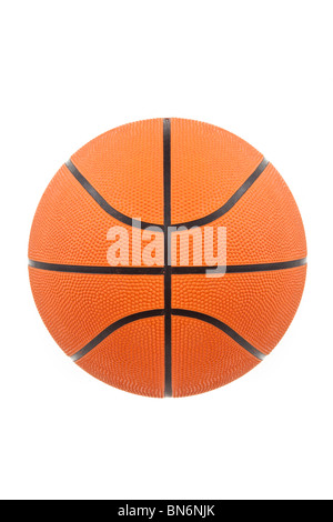 Orange Basketball with white background Stock Photo