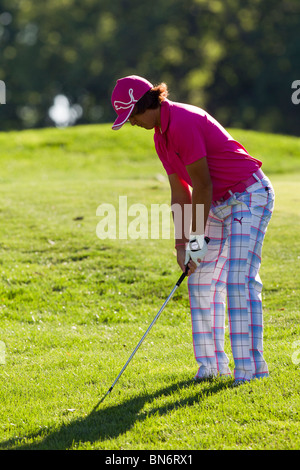 Rickie Fowler competing at the 2010 AT&T National Stock Photo