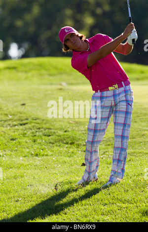 Rickie Fowler competing at the 2010 AT&T National Stock Photo