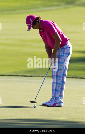 Rickie Fowler competing at the 2010 AT&T National Stock Photo