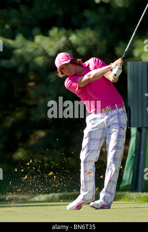 Rickie Fowler competing at the 2010 AT&T National Stock Photo